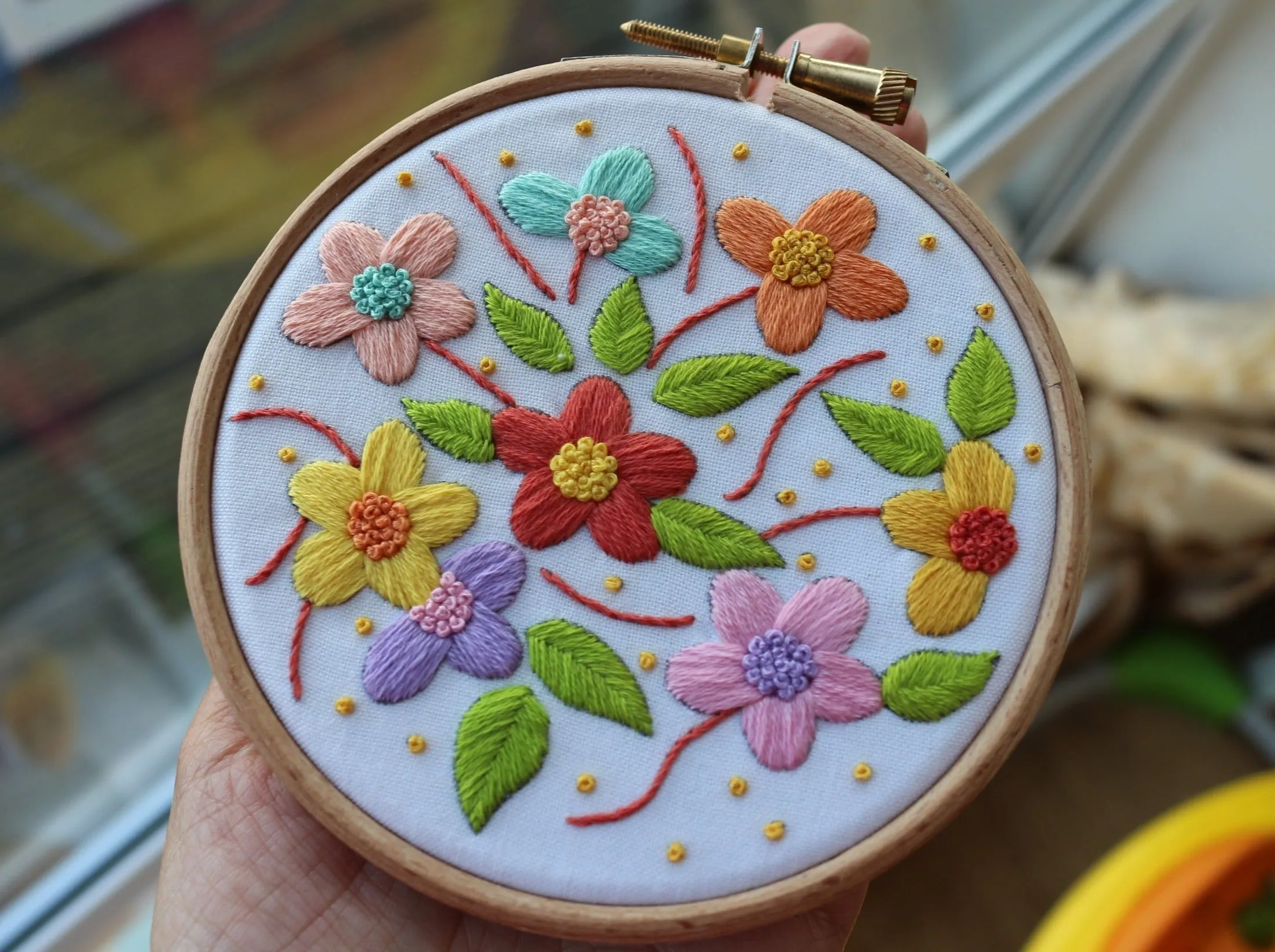 Floral Embroidery Pattern (PDF)