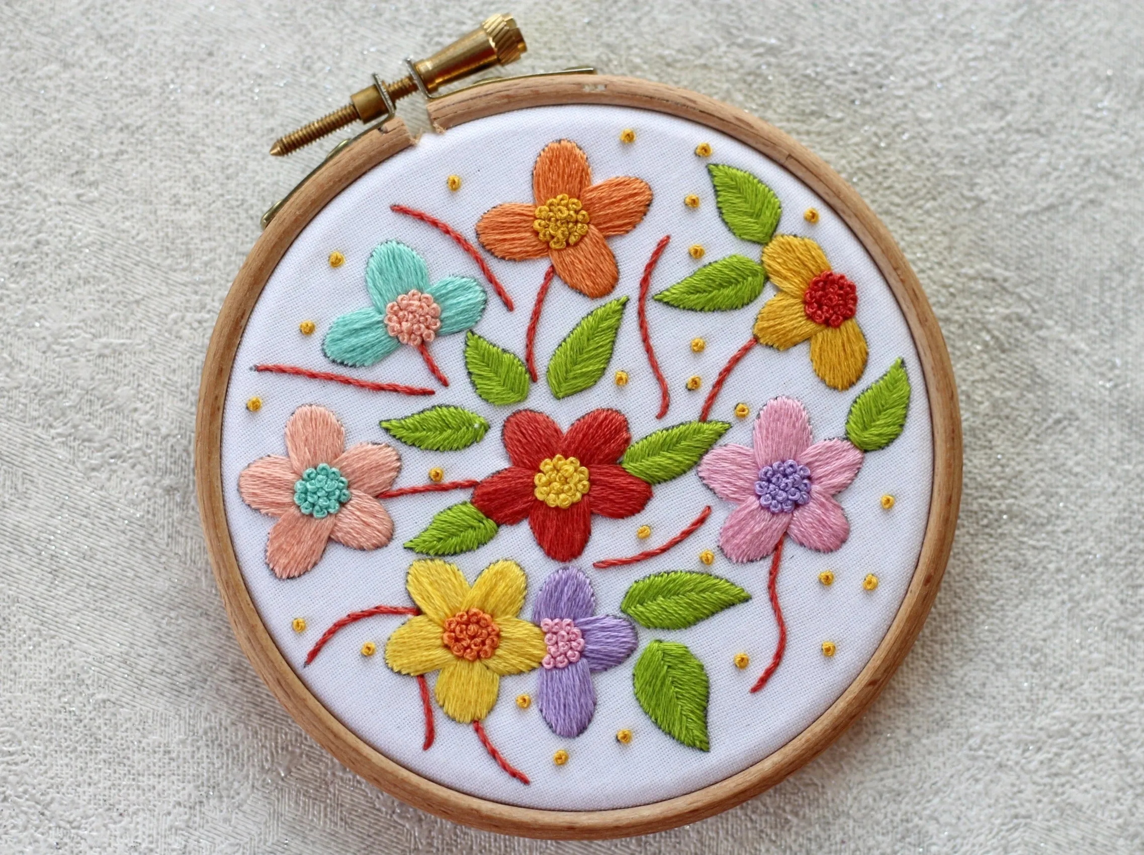 Floral Embroidery Pattern (PDF)