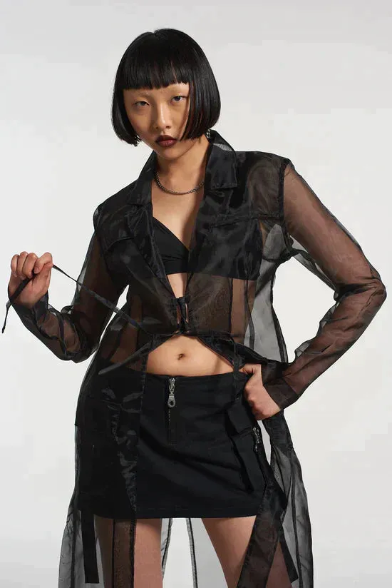 GATEKEEPER ORGANZA TRENCH COAT