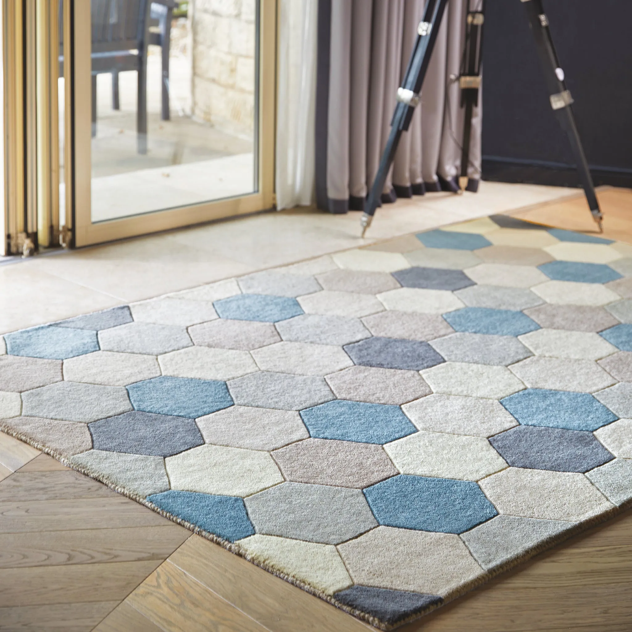 Hexagon Rug Pastel