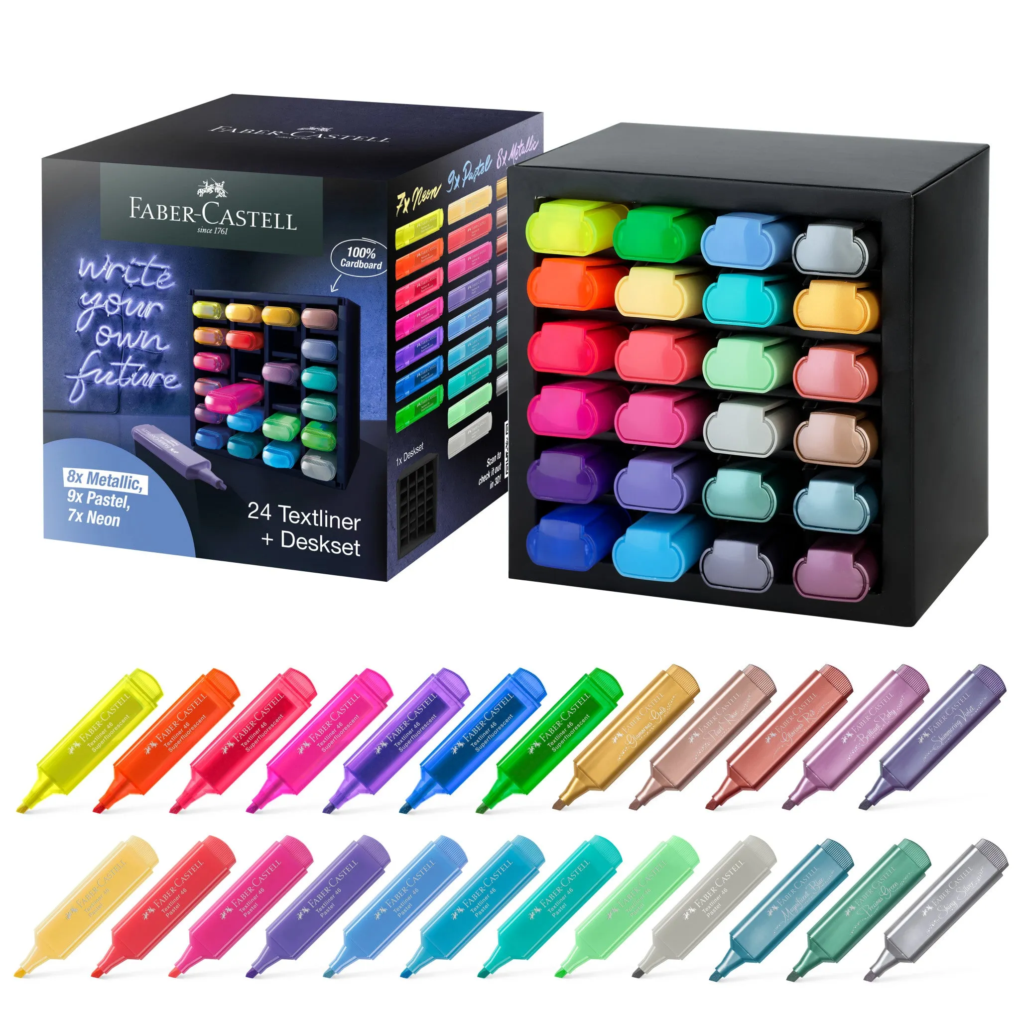 Highlighters, Desk Set of 24 - #254602