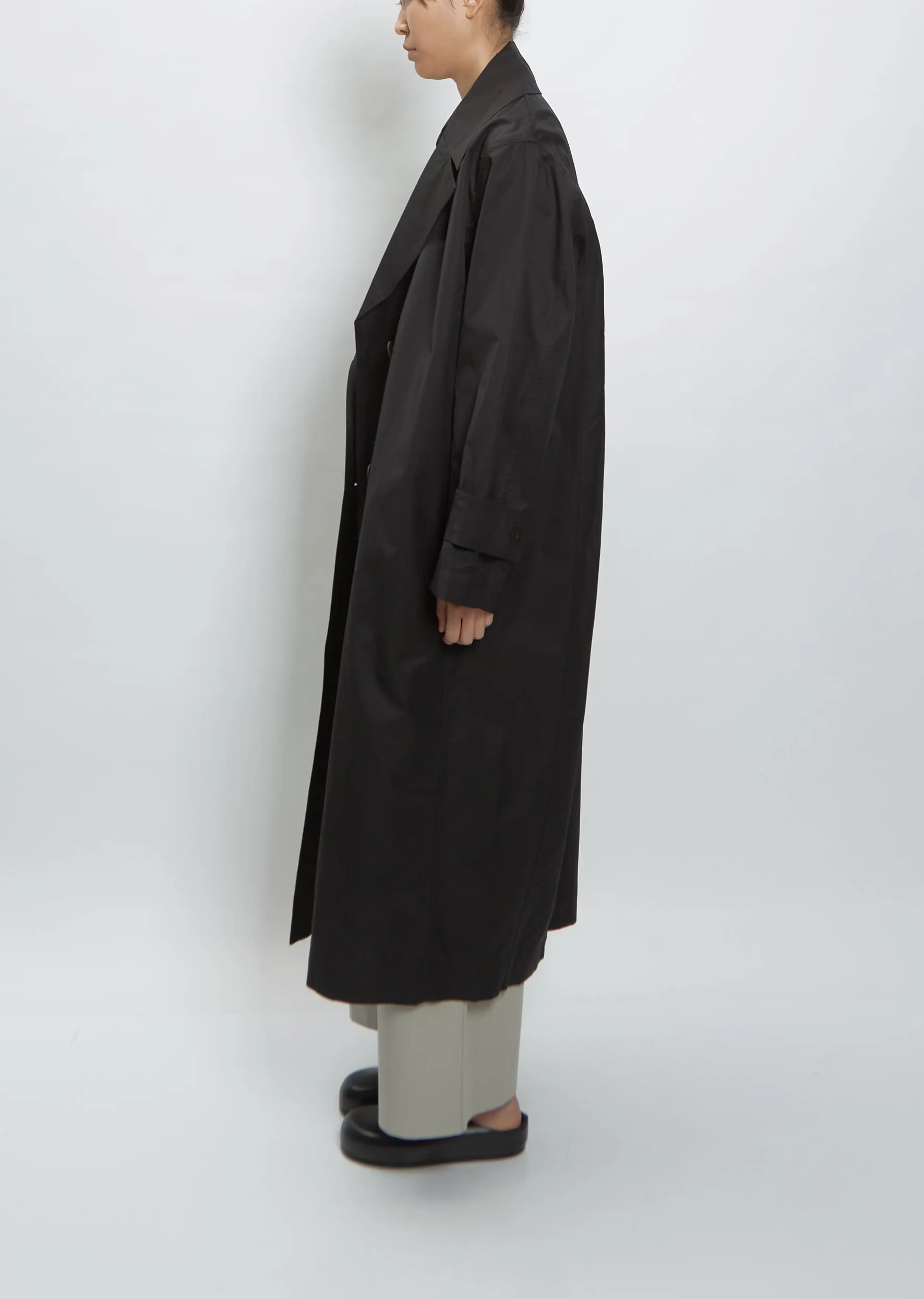 Hirst Cotton Blend Coat — Darkest Navy