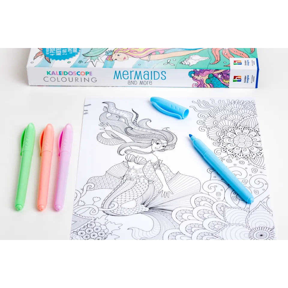 Kaleidoscope Colouring Kit: Mermaids & More