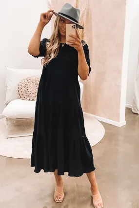 Lana Midi Dress Black