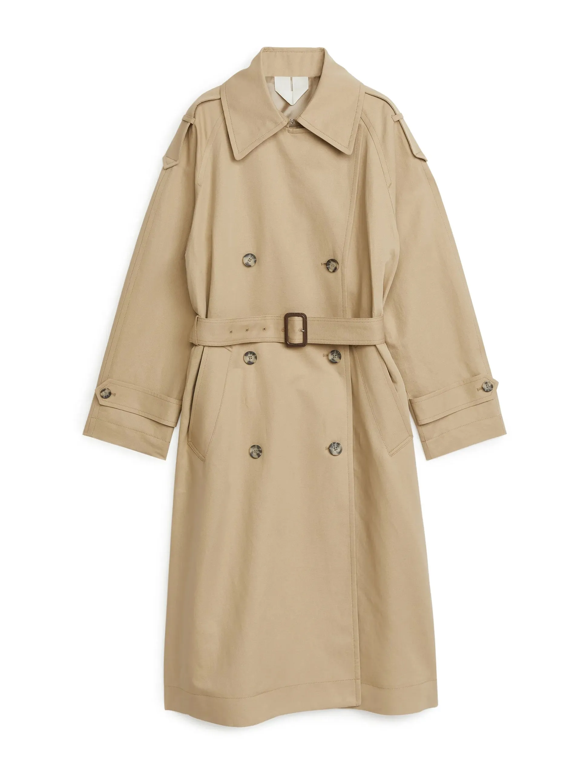 Linen cotton trench coat