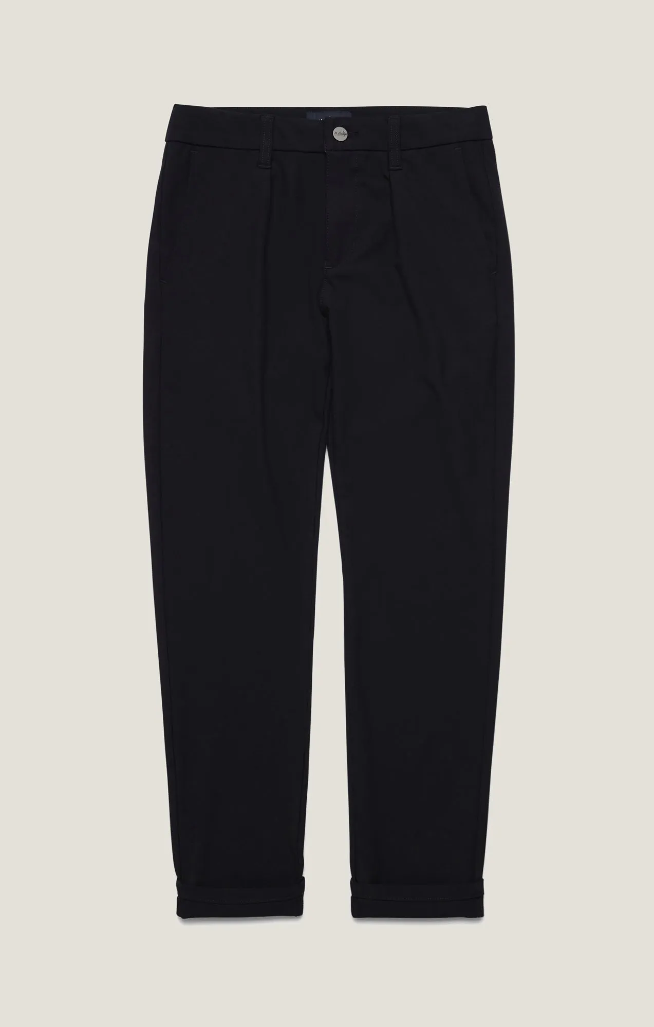 Lucca Pleated Leg Chino Pants In Navy Supreme