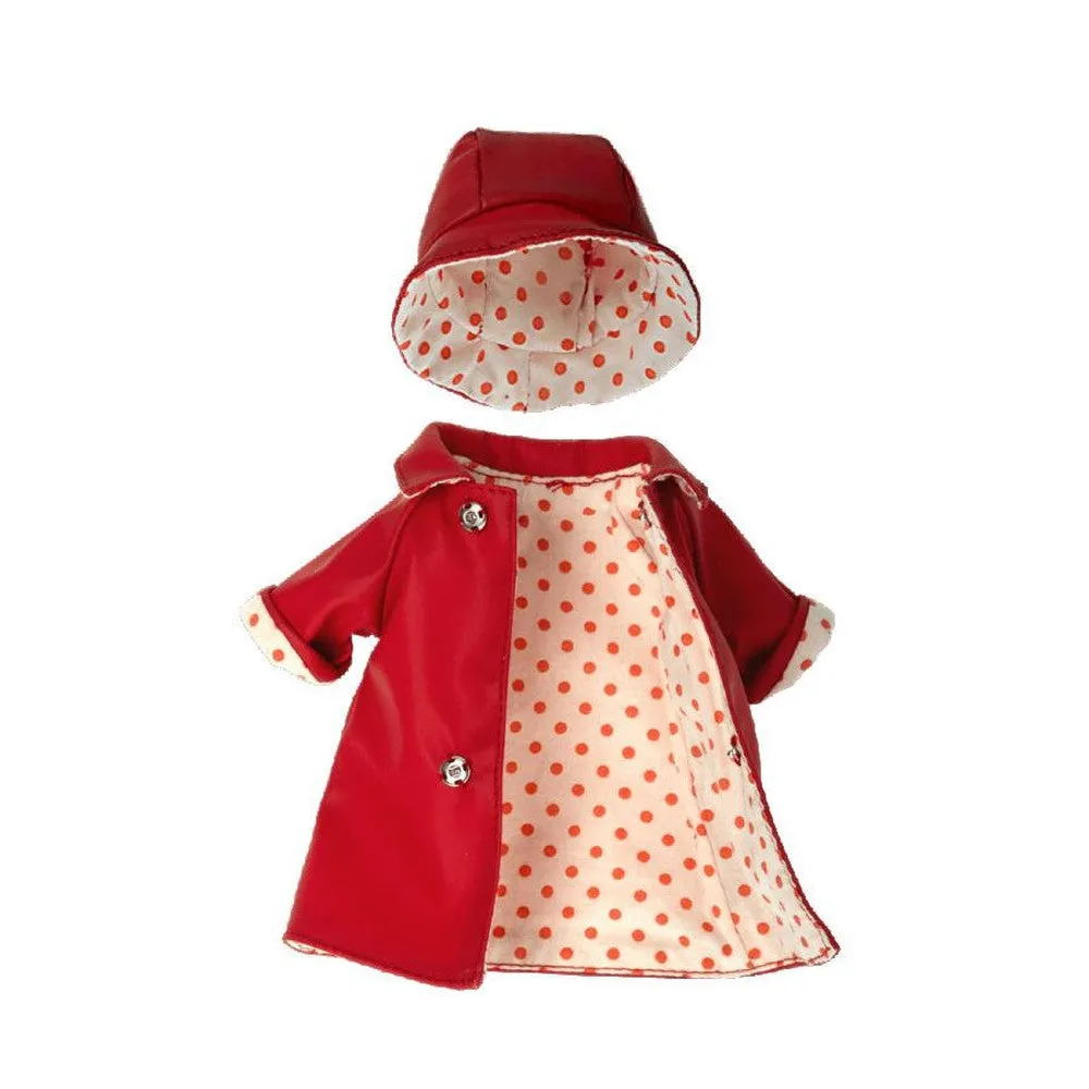 Maileg rainwear with hat for teddy mum