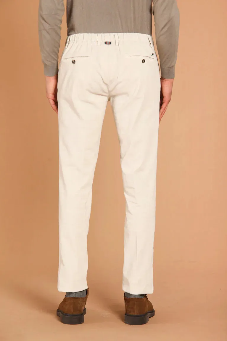 Masons New York String Velvet Cord Chino Ivory