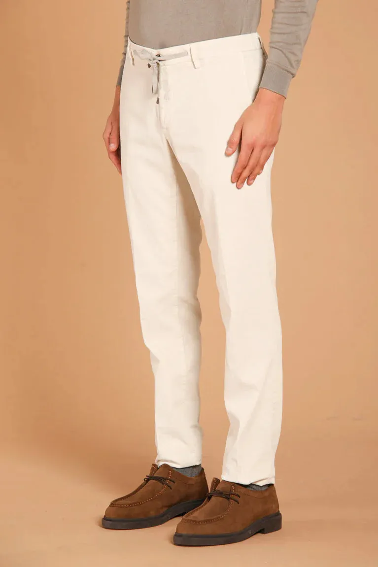 Masons New York String Velvet Cord Chino Ivory