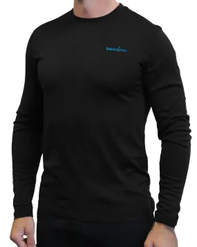 Men's 100% Merino Wool Long Sleeve Crew Neck Shirt 190 GSM