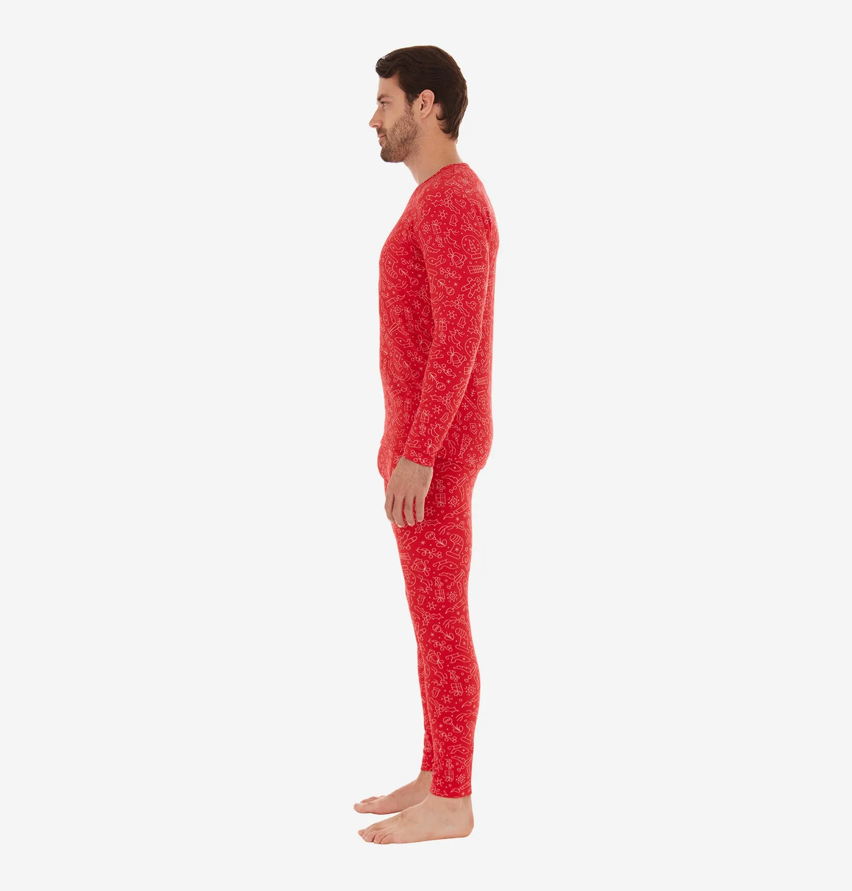 Men's Print Thermal Set