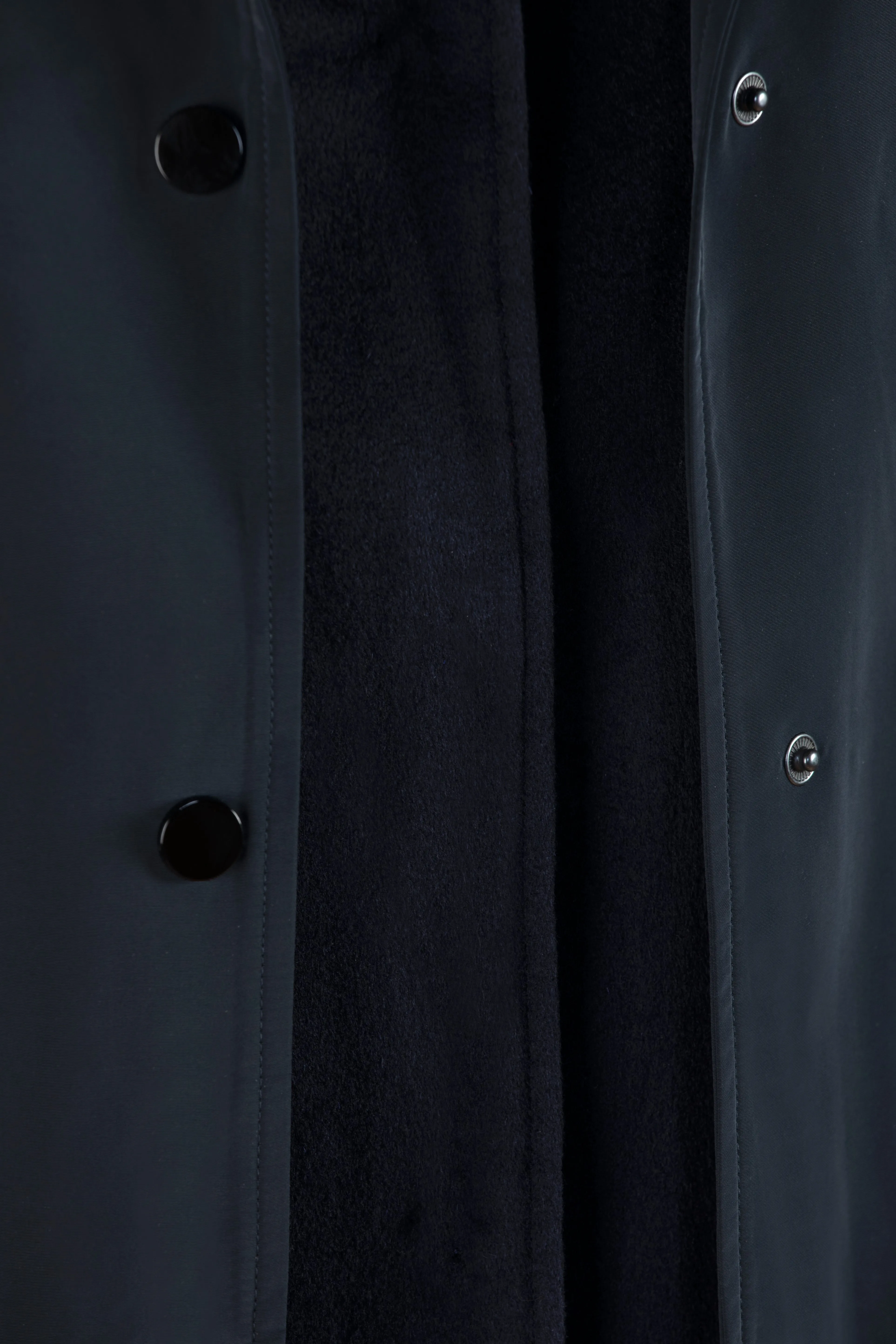 Navy Iconic Cashmere Double Coat