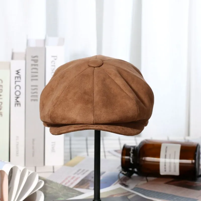 Newsboy Cap Suede