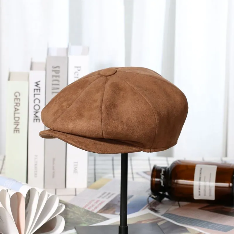 Newsboy Cap Suede