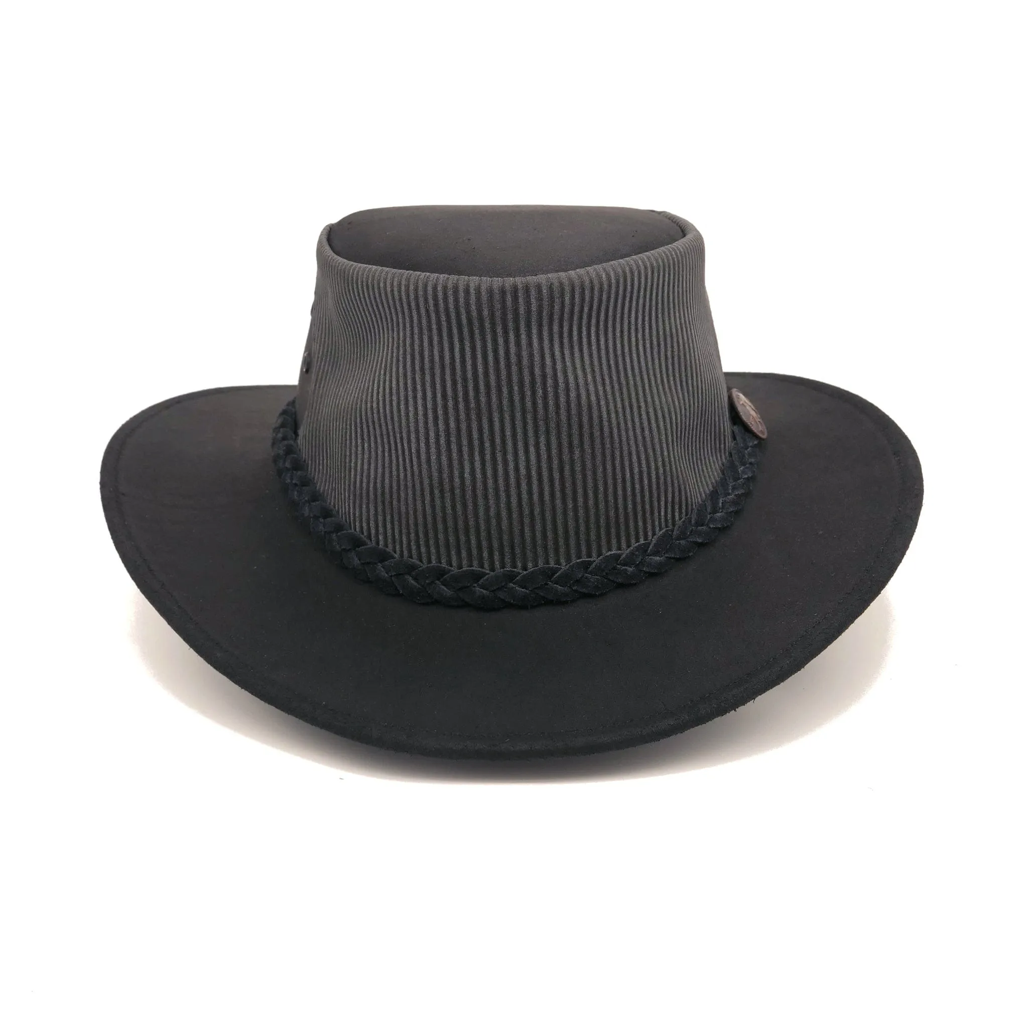 Newtowner Leather Hat in Black