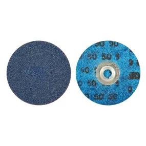 Norton 3 In. BlueFire Quick-Change Cloth Disc Type II 50 Grit R884P ZA 25 Count