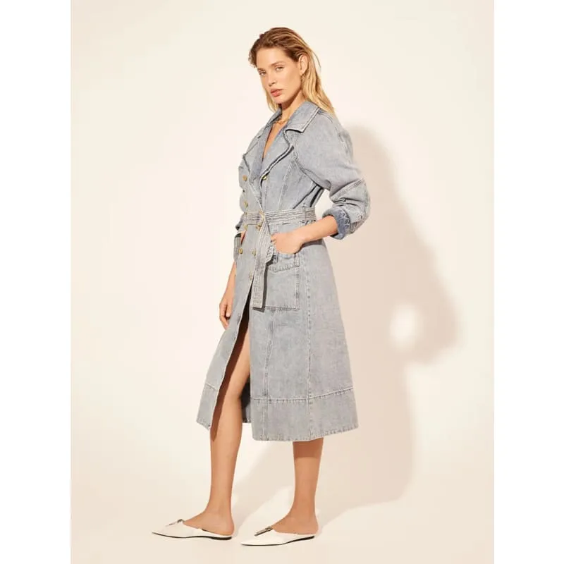 Olivia Denim Trench Coat