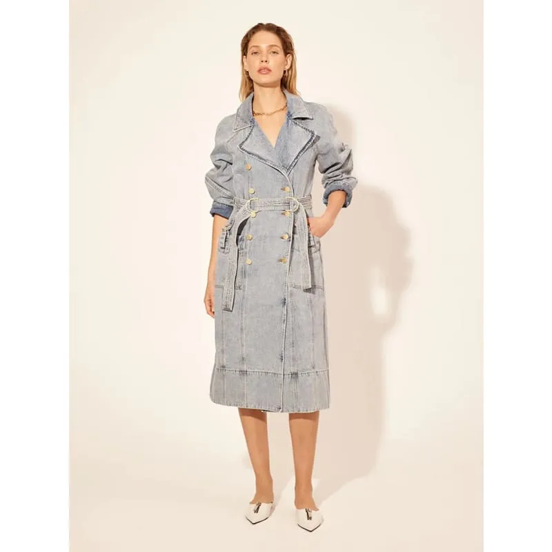 Olivia Denim Trench Coat