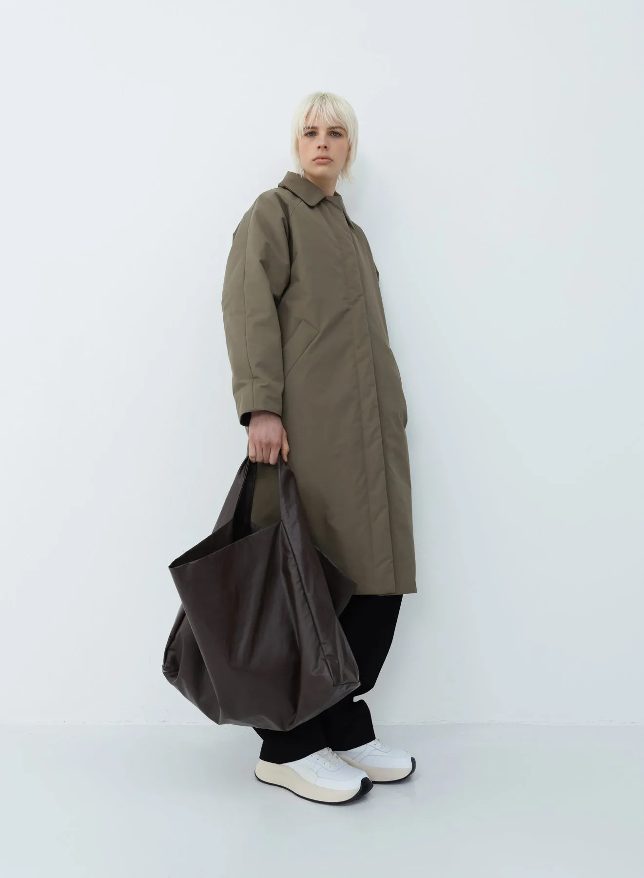 Original below padded trench | taupe