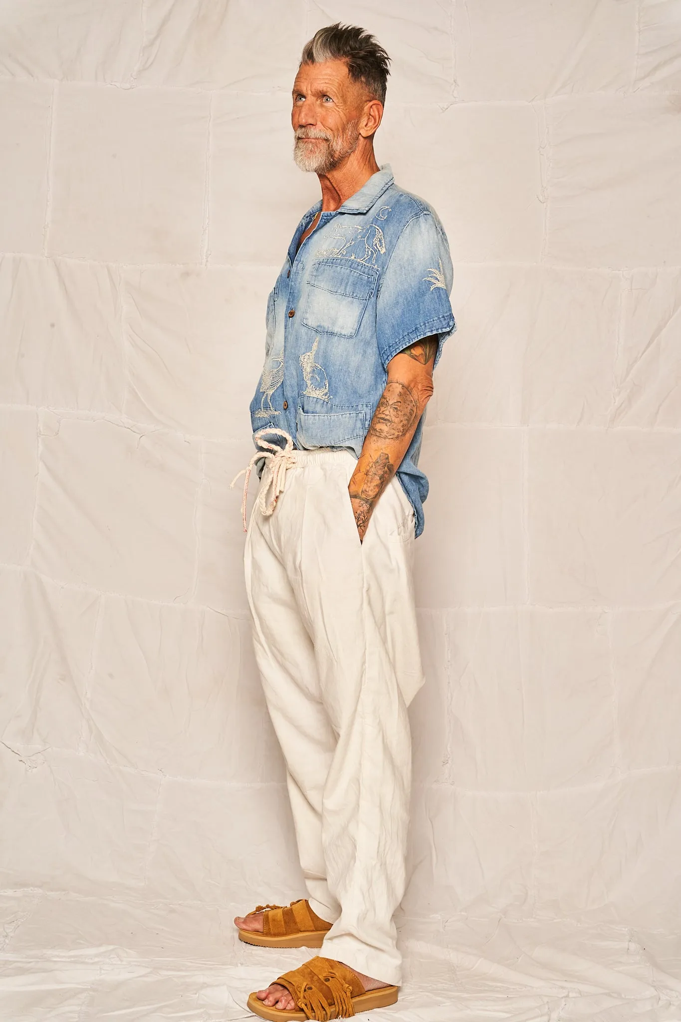 P61 Chino Hemp/Organic Cotton Off White