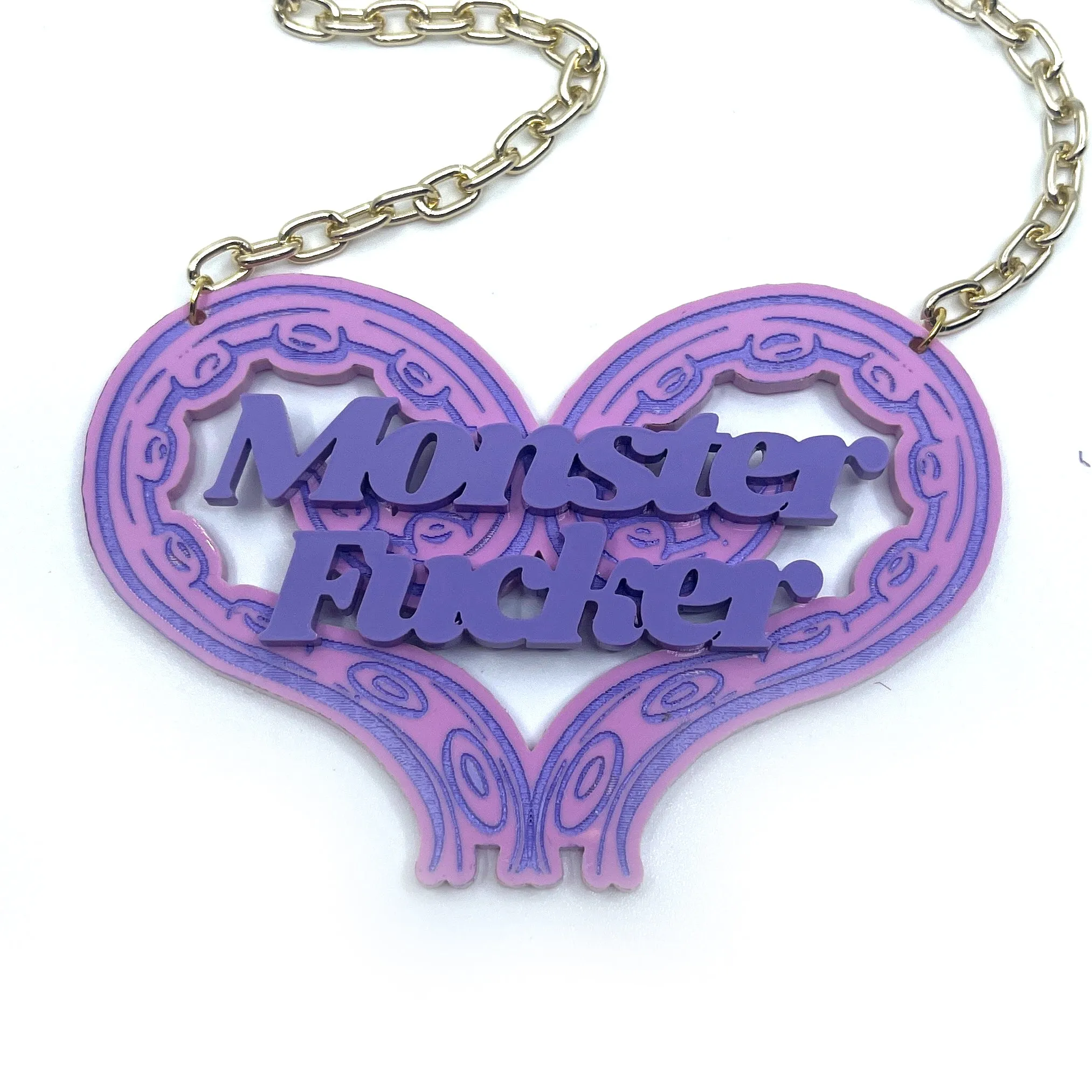 Pastel Tentacle Monster Fucker Statement Necklace