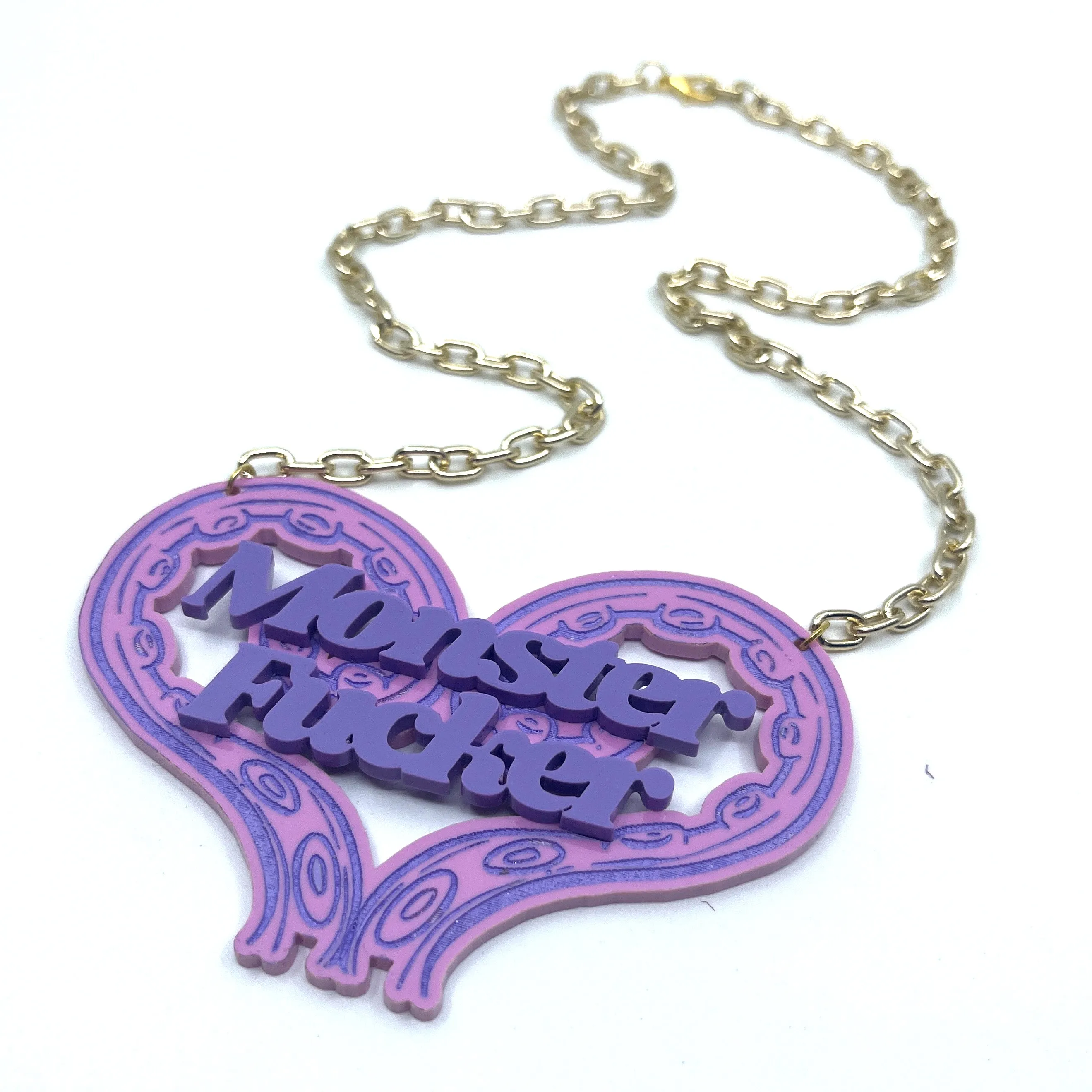 Pastel Tentacle Monster Fucker Statement Necklace