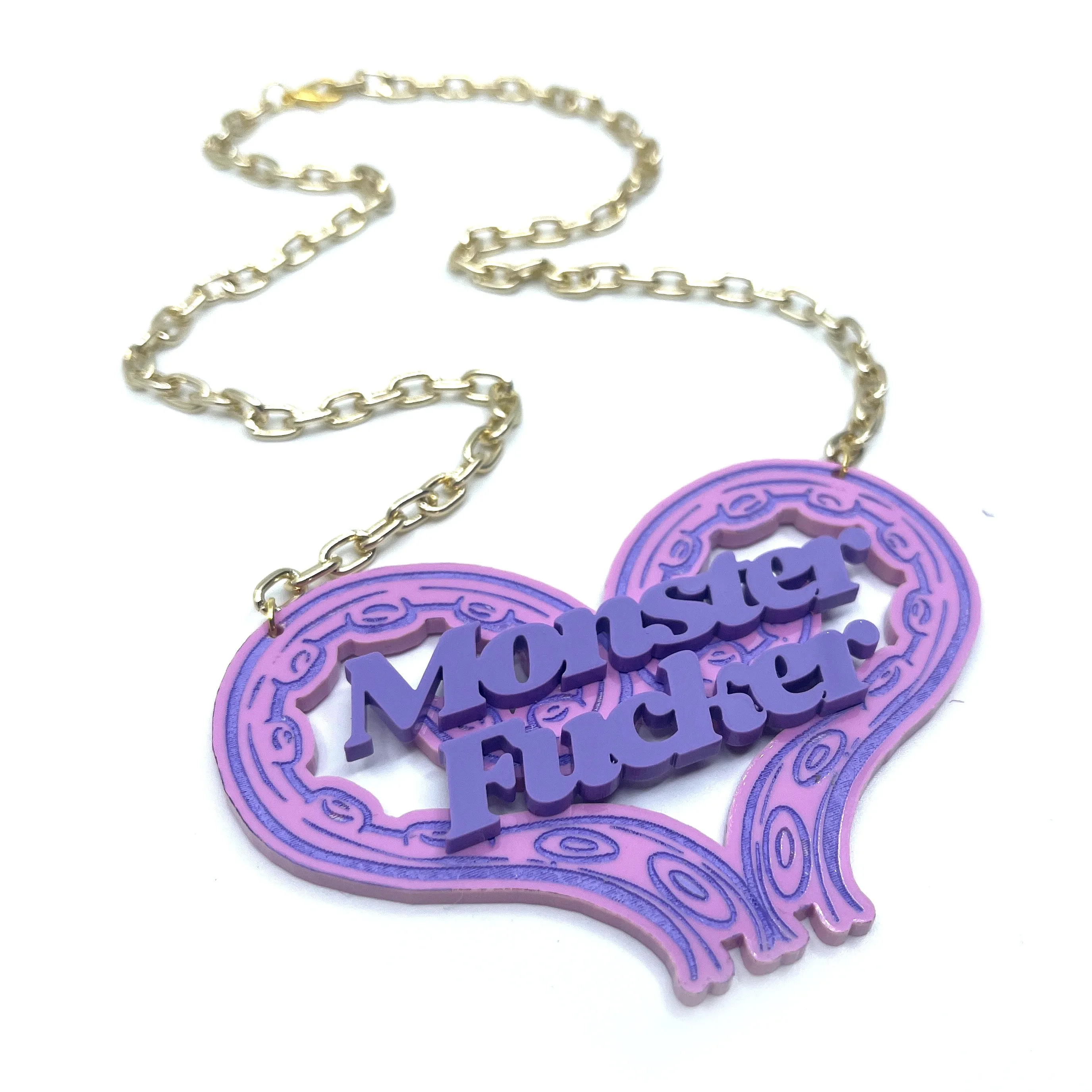 Pastel Tentacle Monster Fucker Statement Necklace