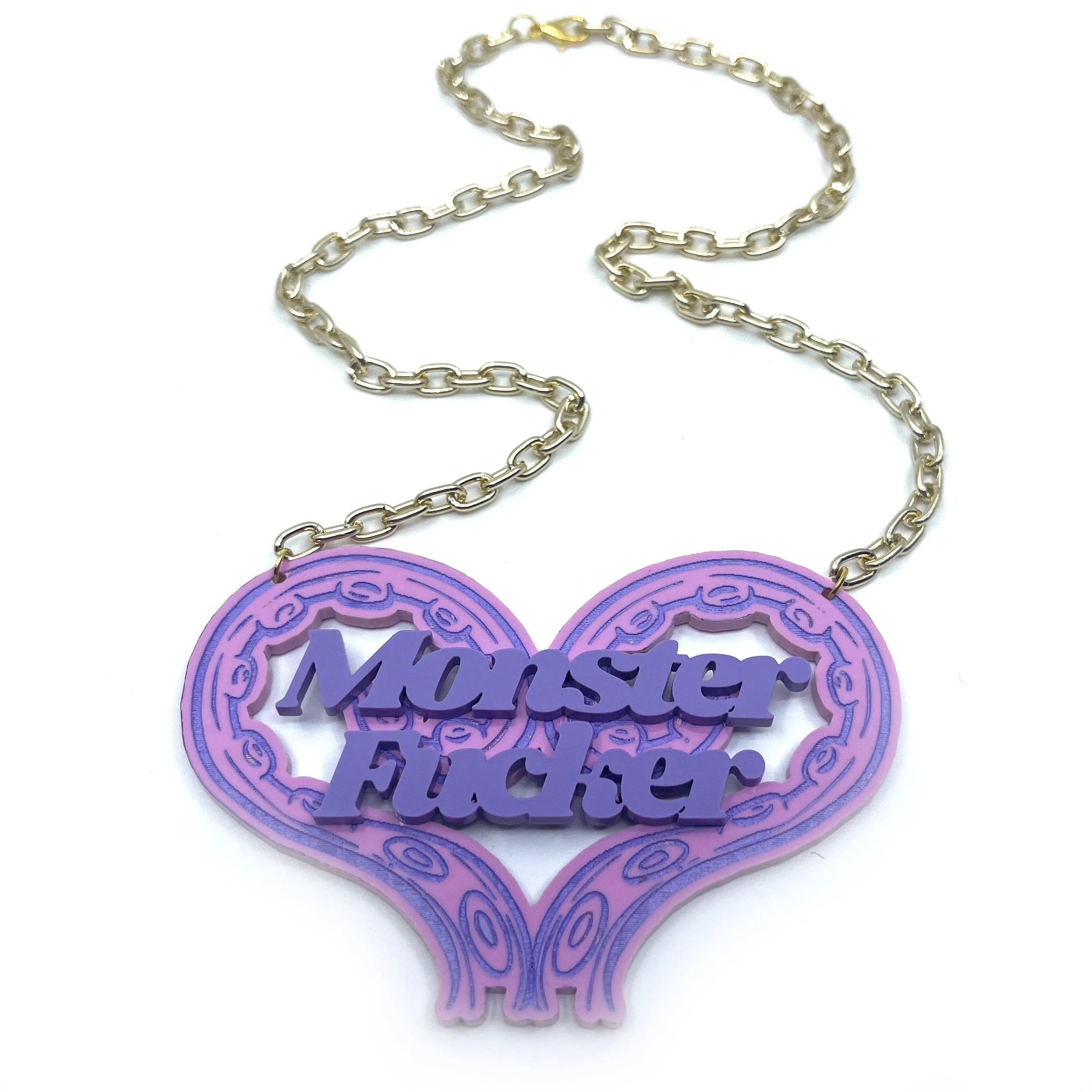 Pastel Tentacle Monster Fucker Statement Necklace