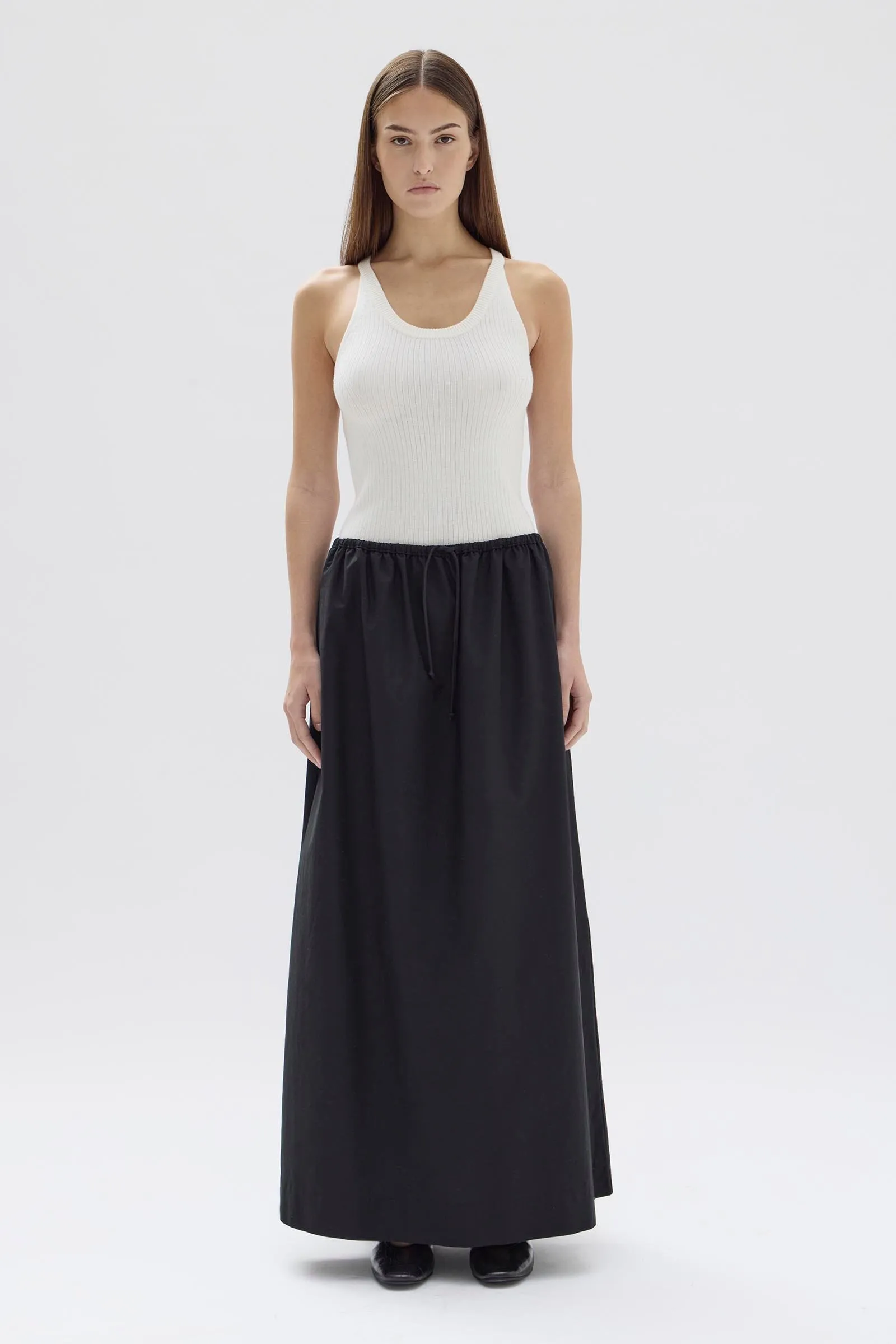 Philipa Poplin Midi Skirt