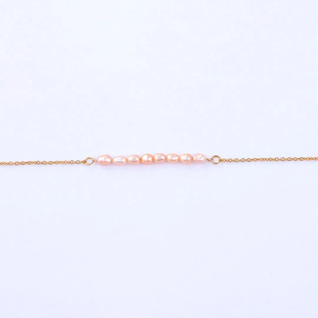 Pink Freshwater Pearl Bracelet