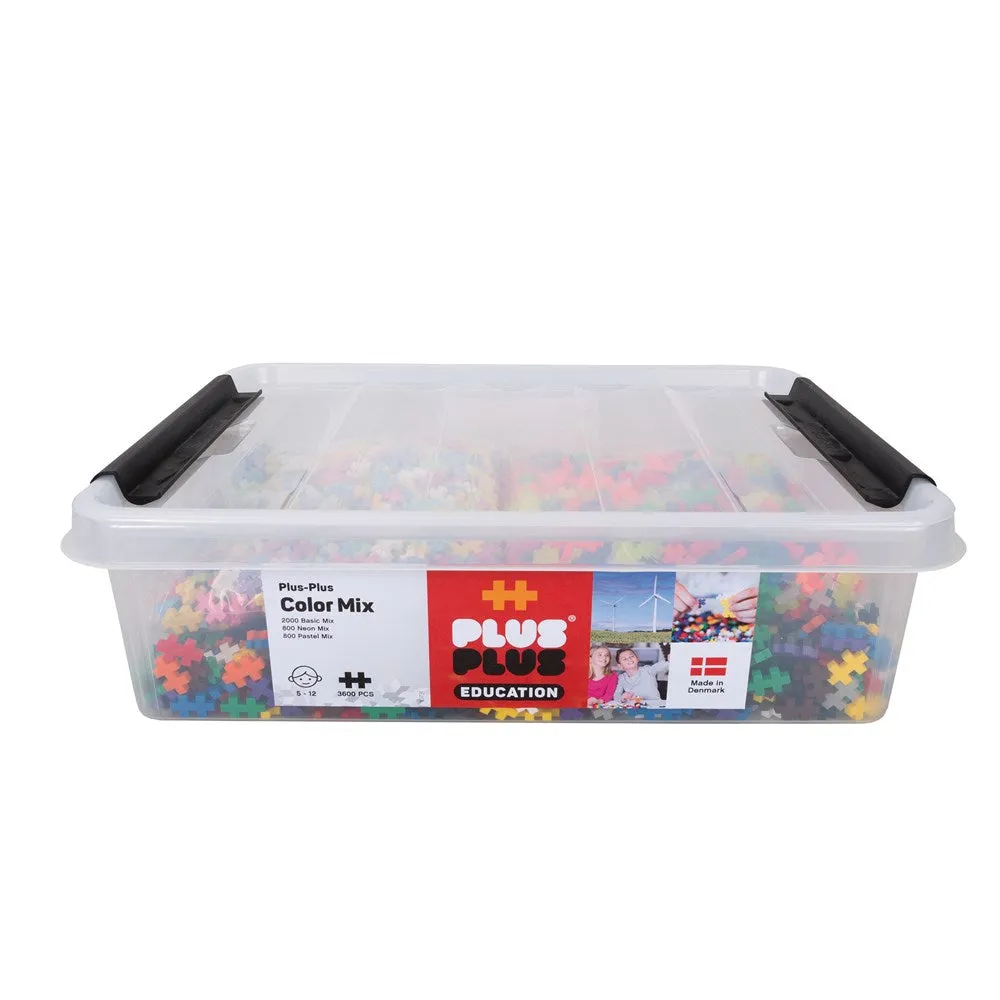 Plus-Plus - Mix - 3600 pcs - All Colours in Education Tub