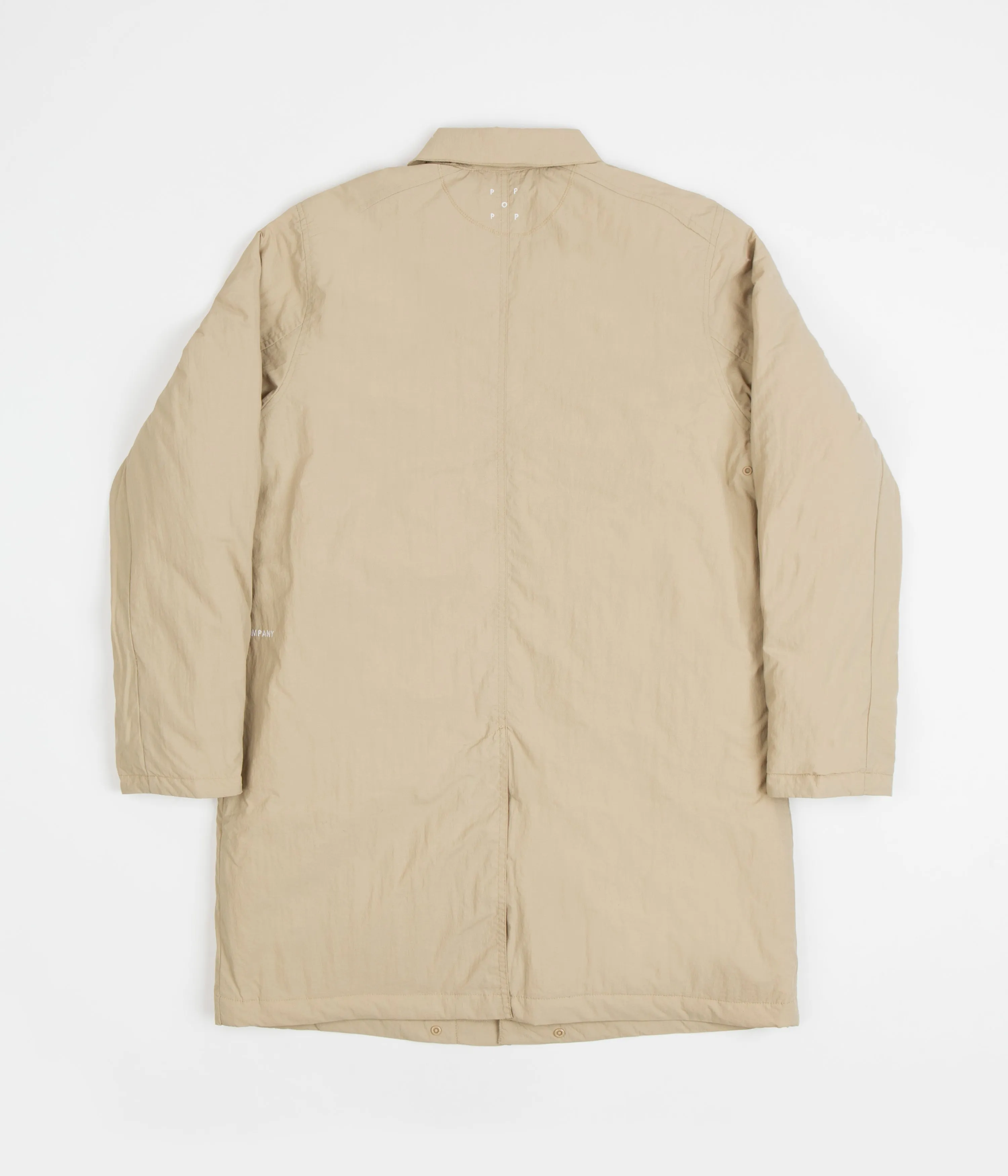 Pop Trading Company Trench Coat - White Pepper