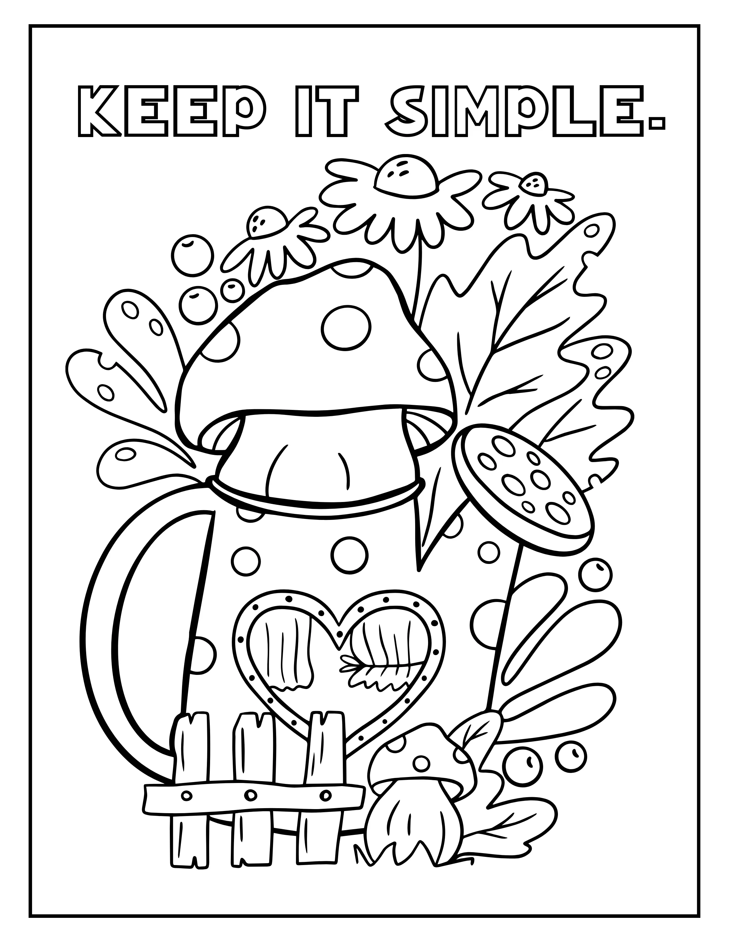 Printable Stress-Relief Coloring Pages: Whimsical Food Homes Digital Collection