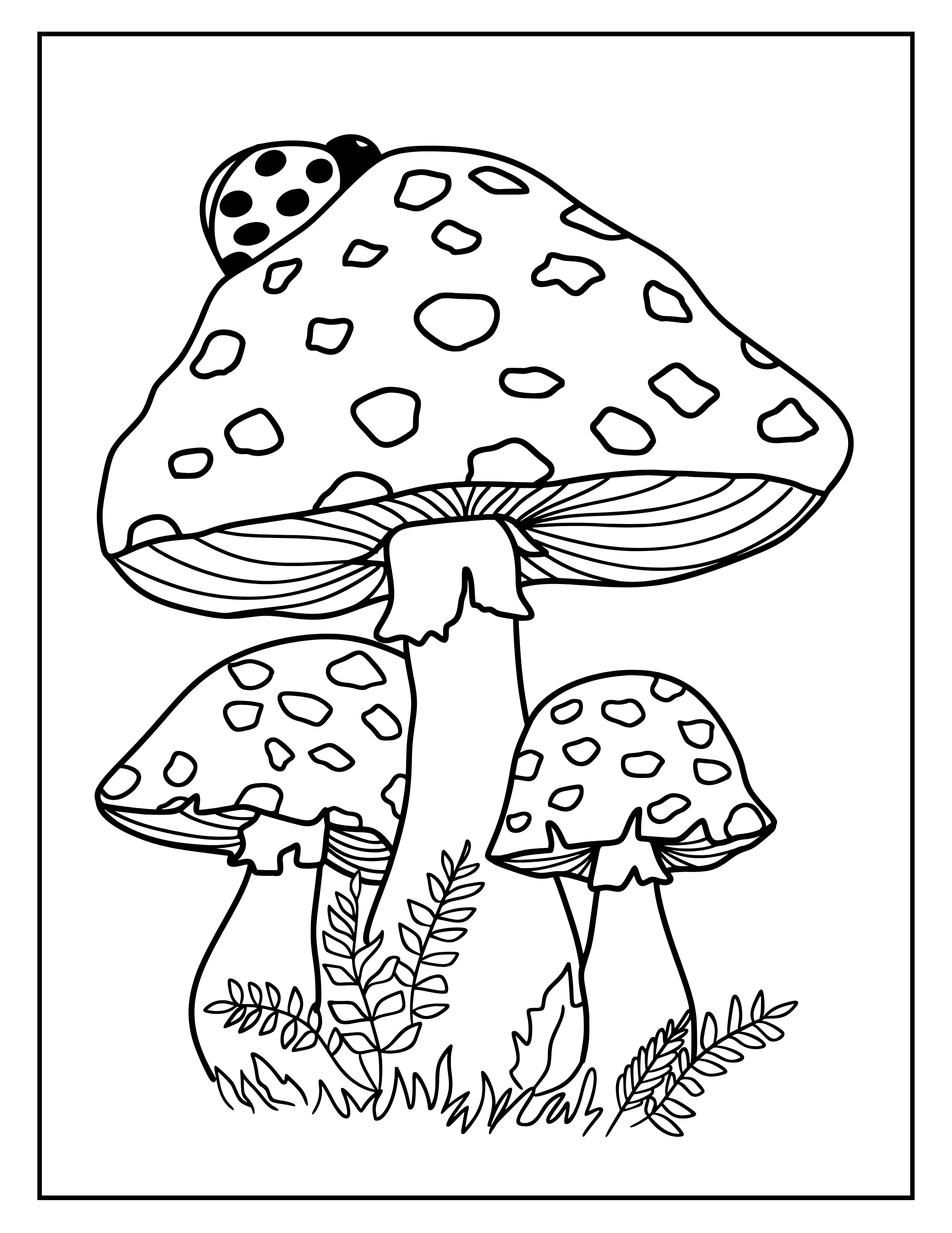 Printable Stress-Relief Coloring Pages: Whimsical Food Homes Digital Collection