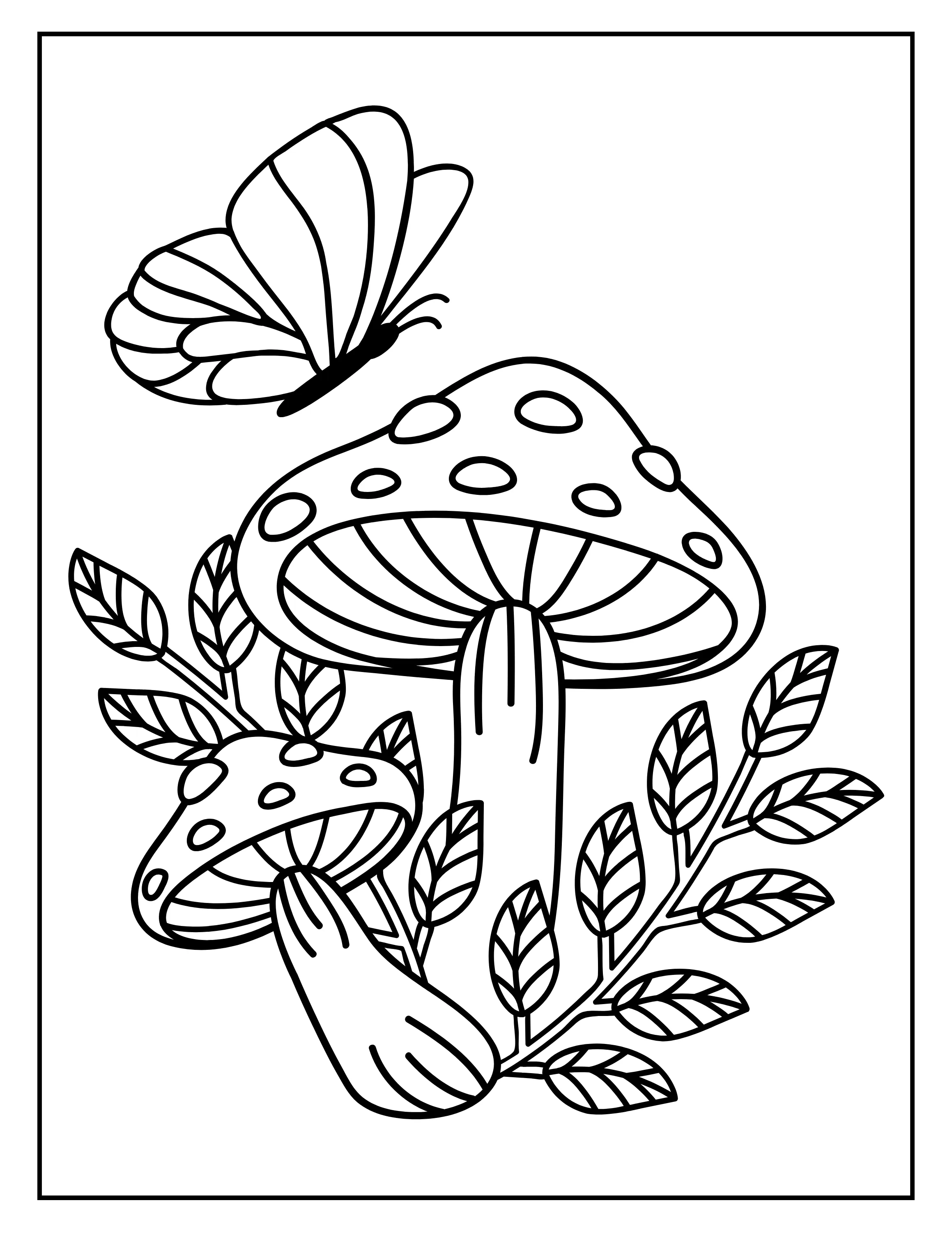 Printable Stress-Relief Coloring Pages: Whimsical Food Homes Digital Collection