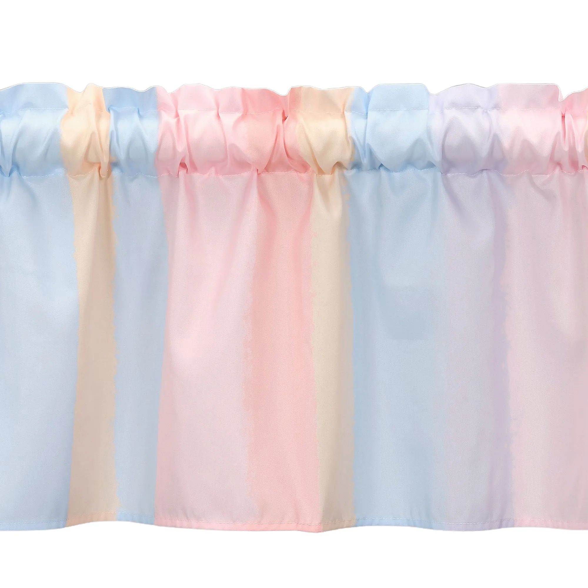 Rainbow Hearts Window Valance