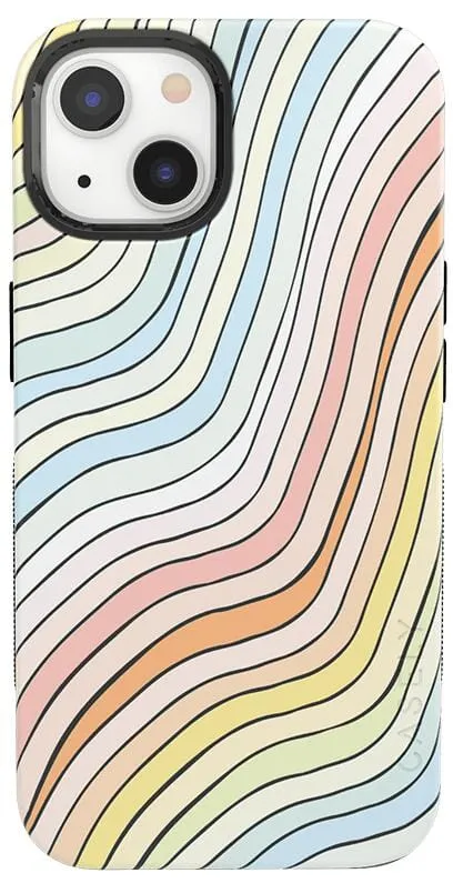 Ride The Wave | Pastel Rainbow Lined Case