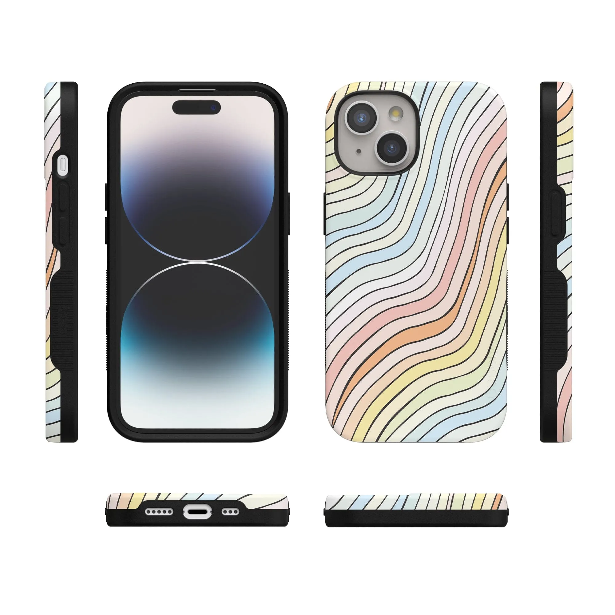 Ride The Wave | Pastel Rainbow Lined Case