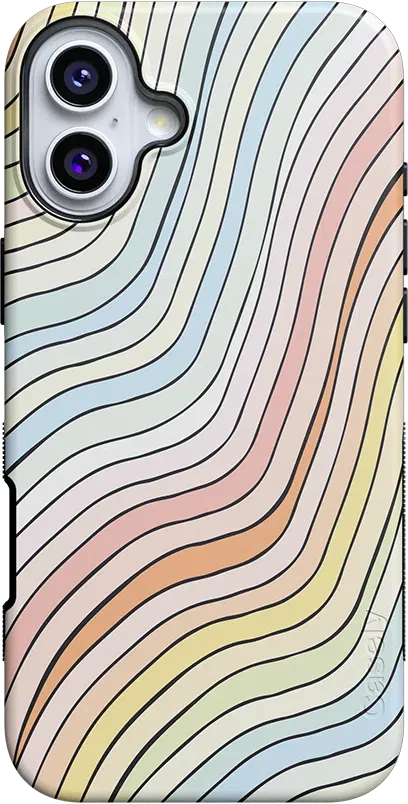 Ride The Wave | Pastel Rainbow Lined Case