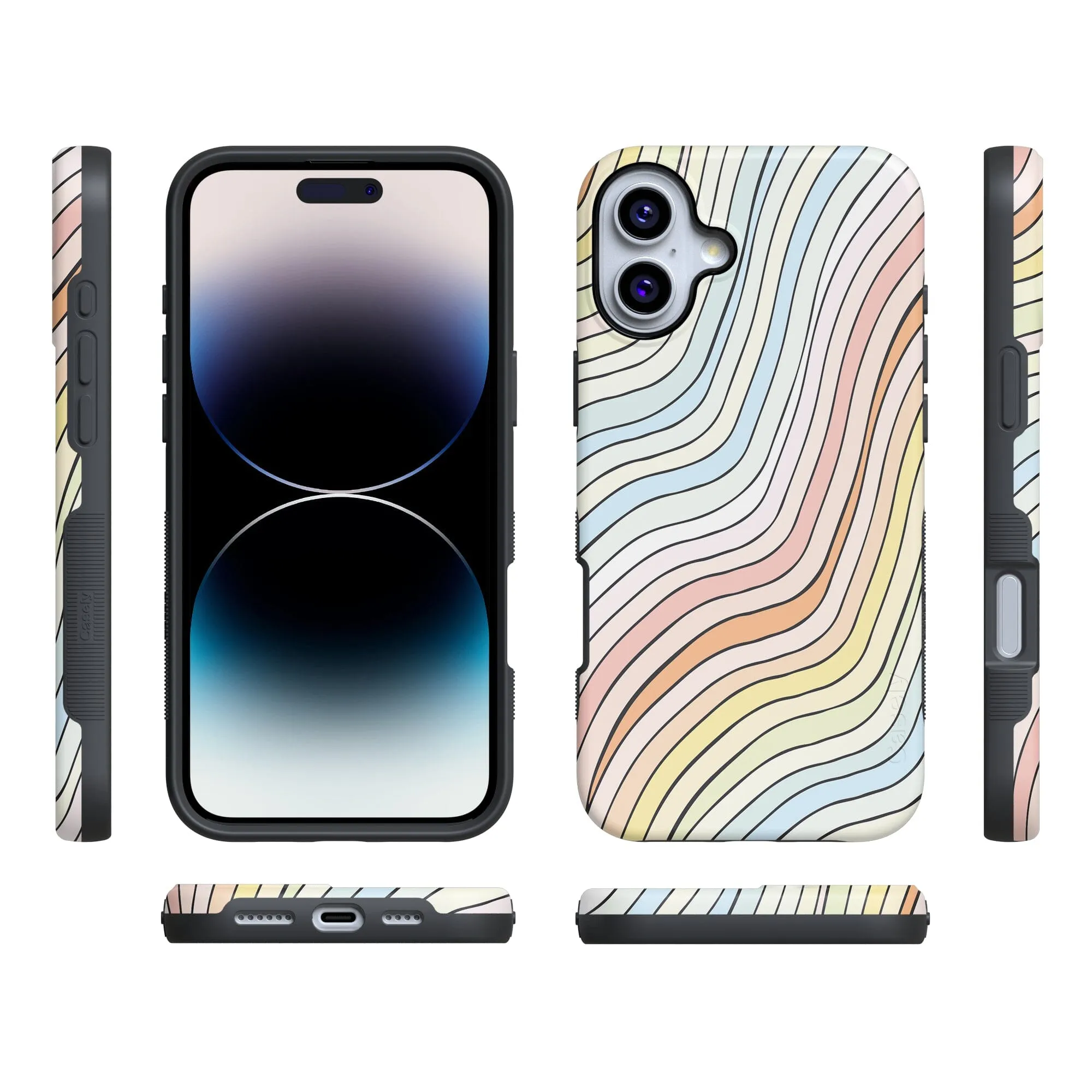 Ride The Wave | Pastel Rainbow Lined Case