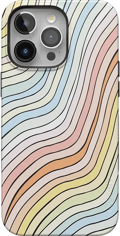 Ride The Wave | Pastel Rainbow Lined Case