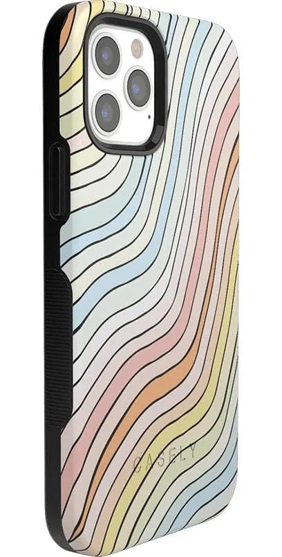 Ride The Wave | Pastel Rainbow Lined Case