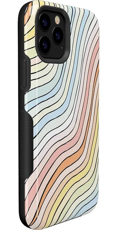 Ride The Wave | Pastel Rainbow Lined Case