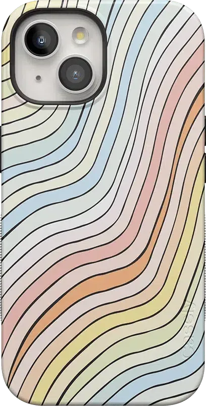 Ride The Wave | Pastel Rainbow Lined Case