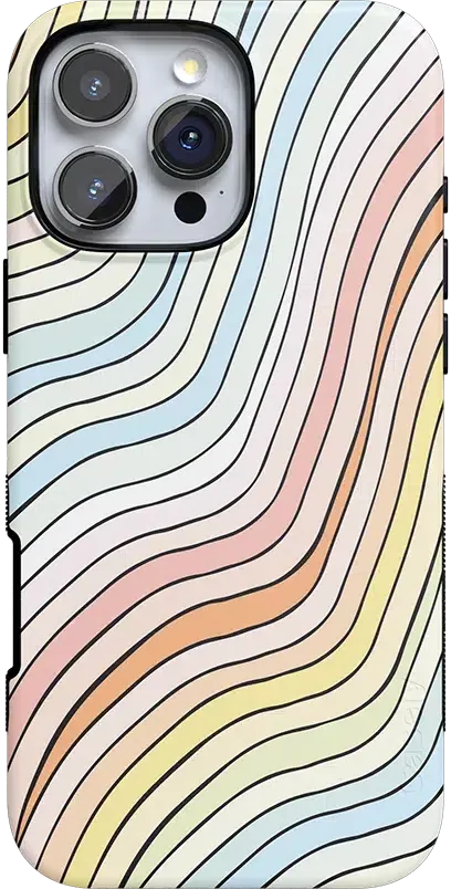 Ride The Wave | Pastel Rainbow Lined Case