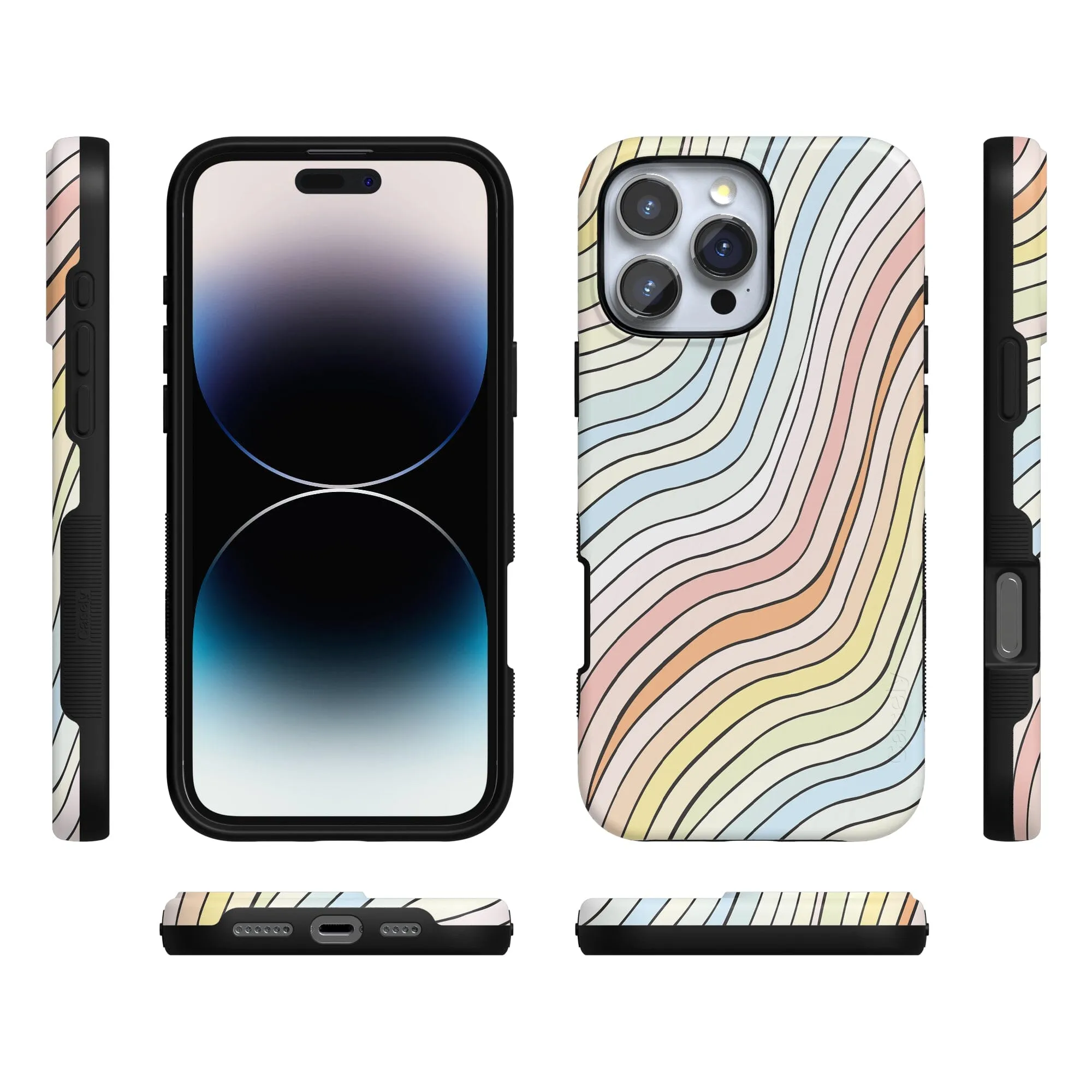 Ride The Wave | Pastel Rainbow Lined Case