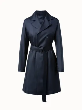 Silk Taffeta Trench Coat