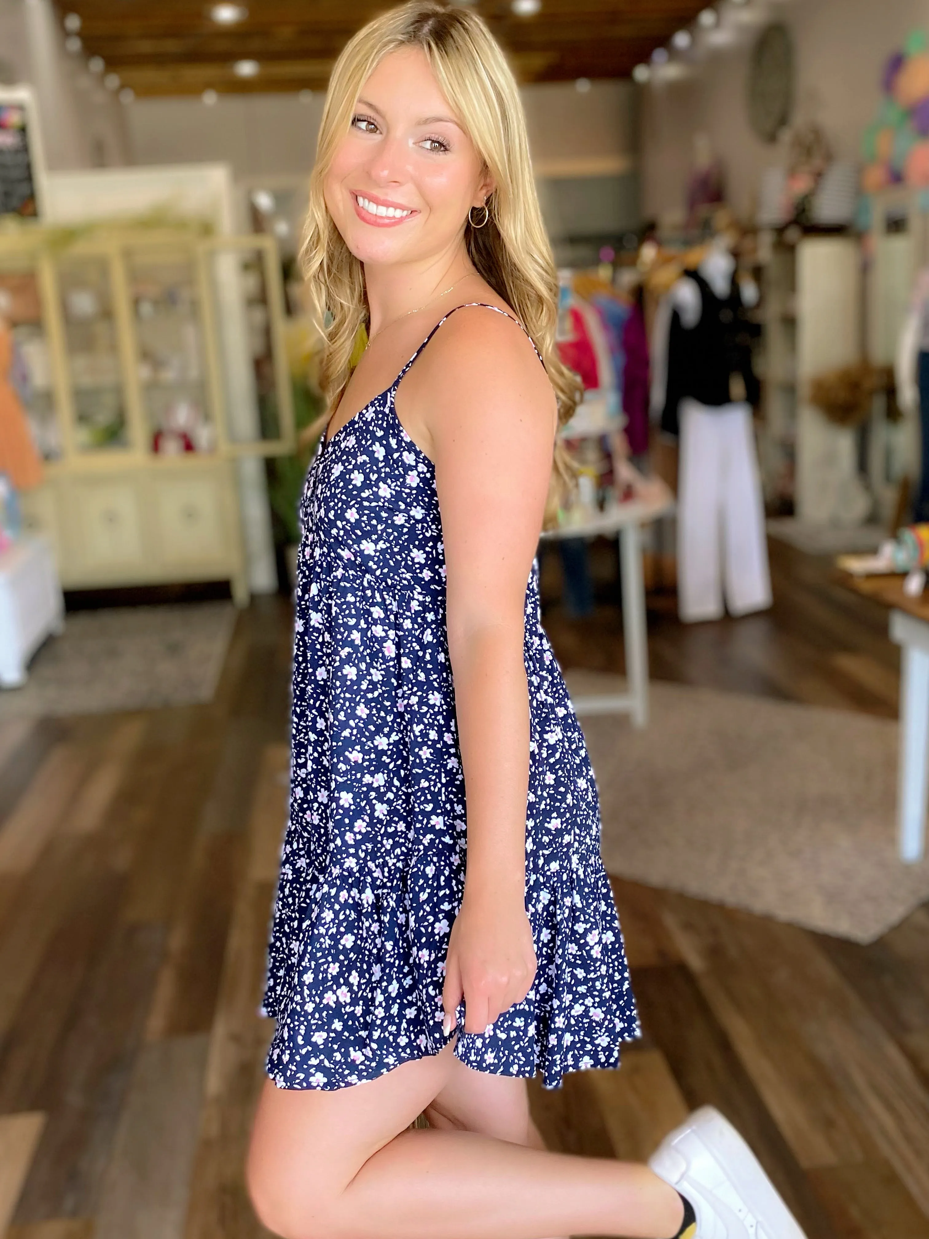 Soaking Up The Sunshine Floral Dress