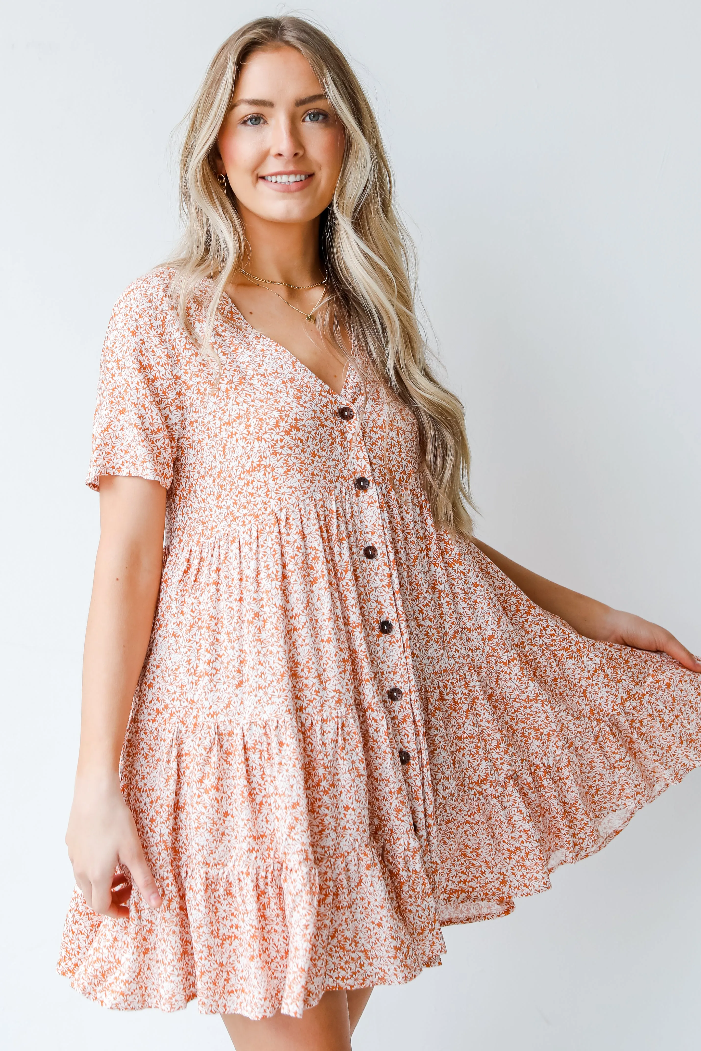 Spring Dreaming Floral Babydoll Dress