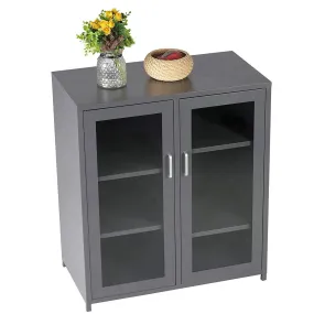 Storage Sideboard Cabinet Sturdy and Durable Floor Storage Cabinet with 4 Adjustable Shelves